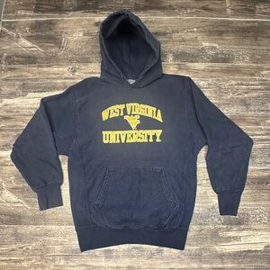 Y2K West Virginia University Hoodie Steve & Barry’s Navy WVU S/M - GUC